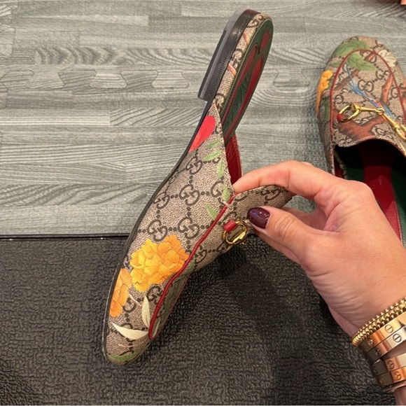 Gucci bird and butterfly print Princeton mule slide - Picture 6 of 9